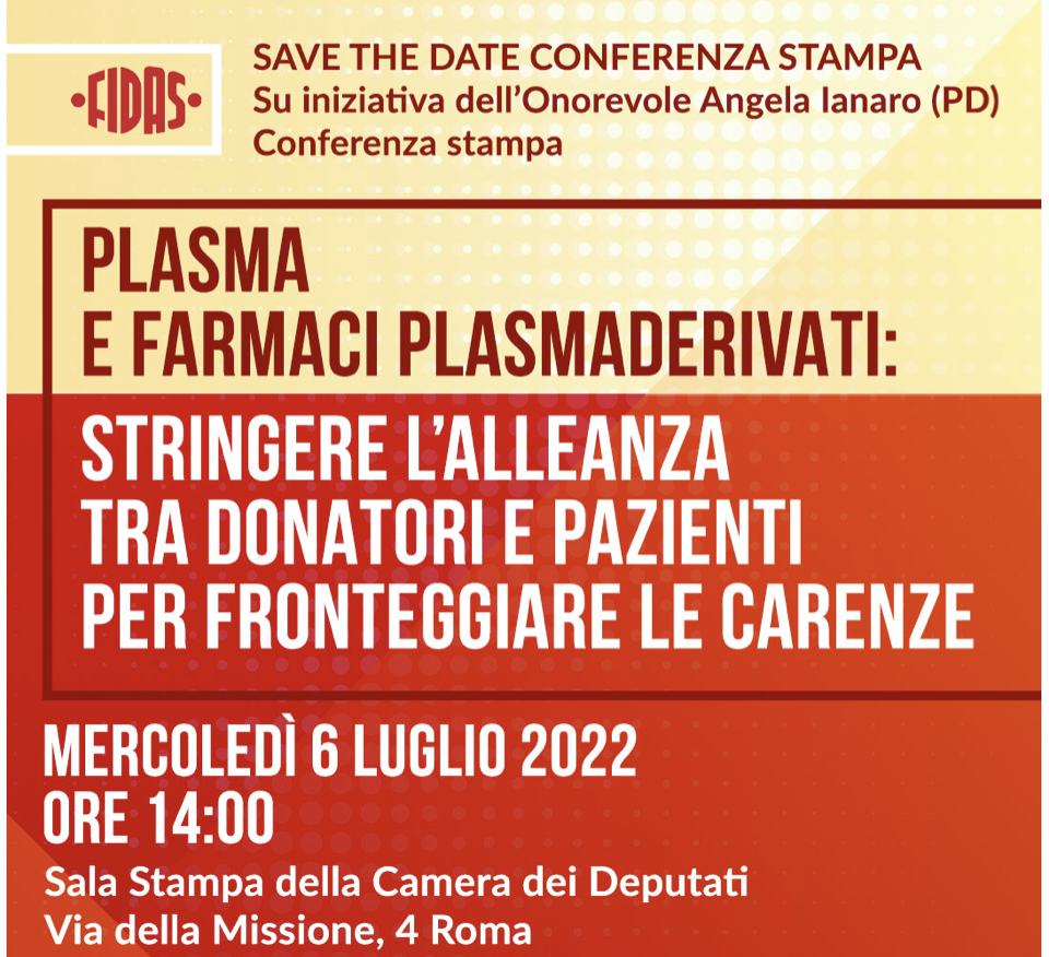 Plasma e farmaci plasmaderìvati: stringere l’alleanza tra donatori e pazienti per fronteggiare le carenze